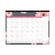 Brownline Monthly Floral Desk Pad