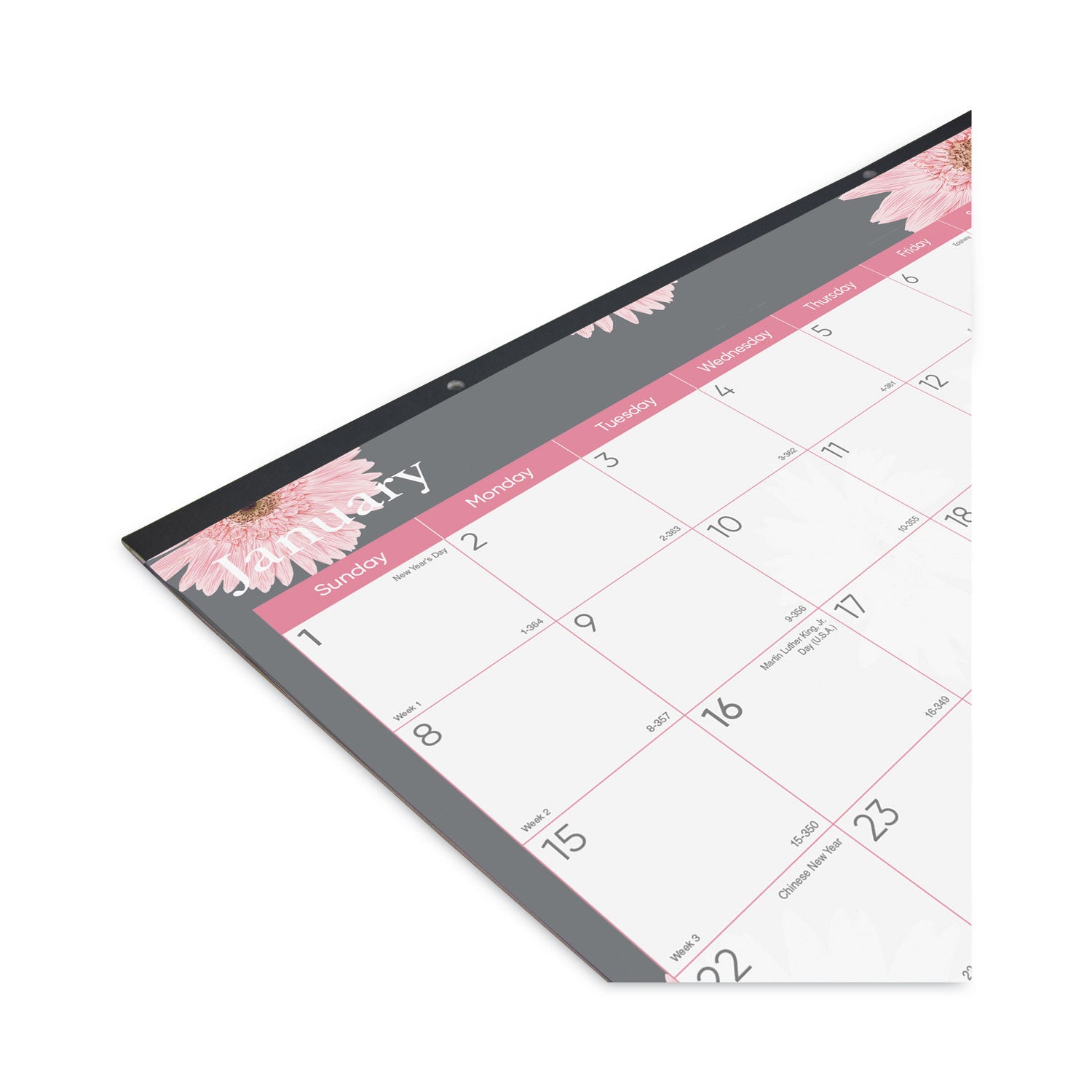 Brownline Monthly Floral Desk Pad