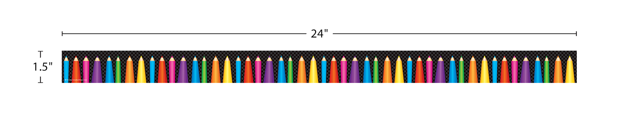 Colored Pencils Magnetic Border