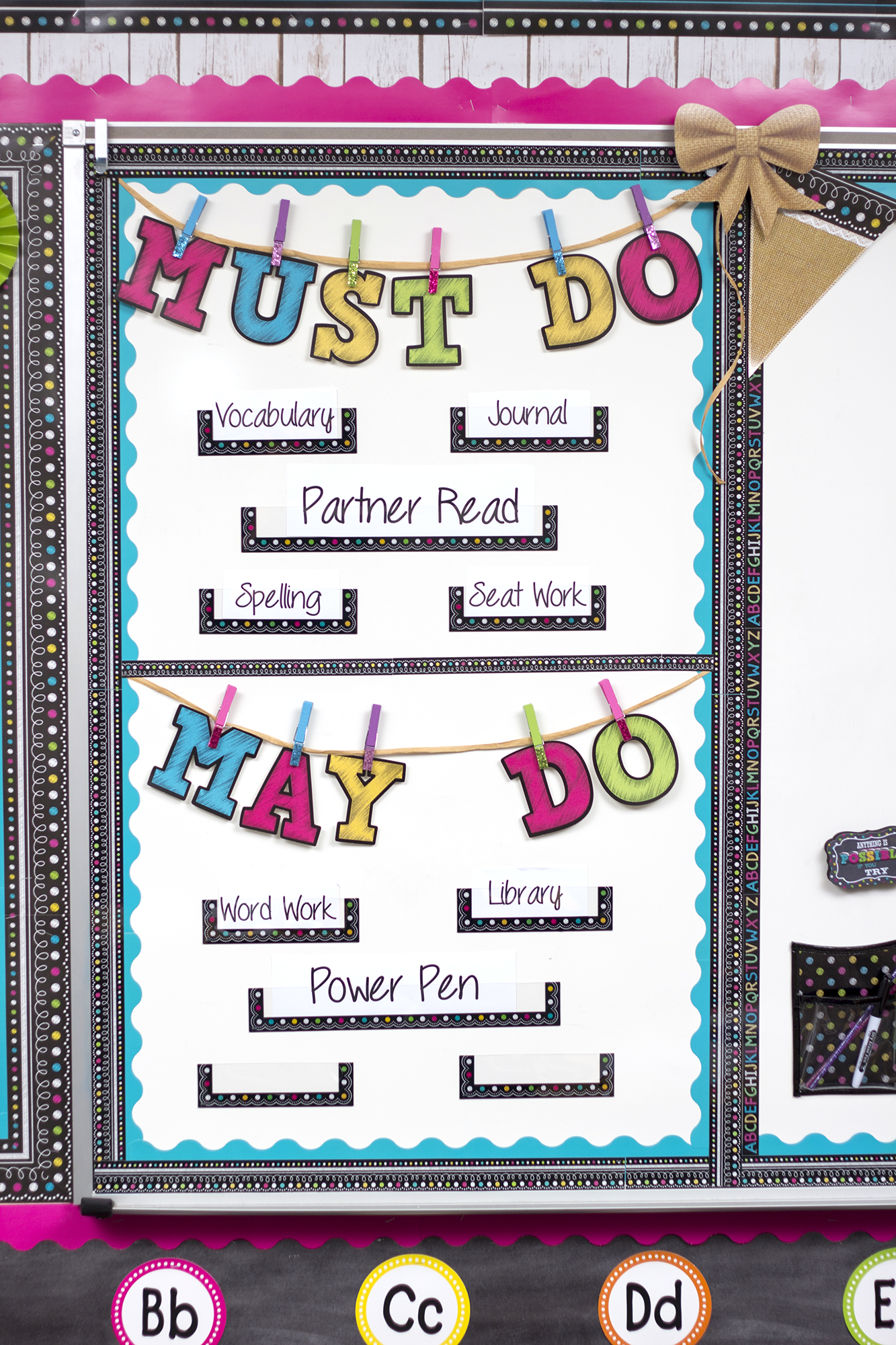 Chalkboard Brights Magnetic Border
