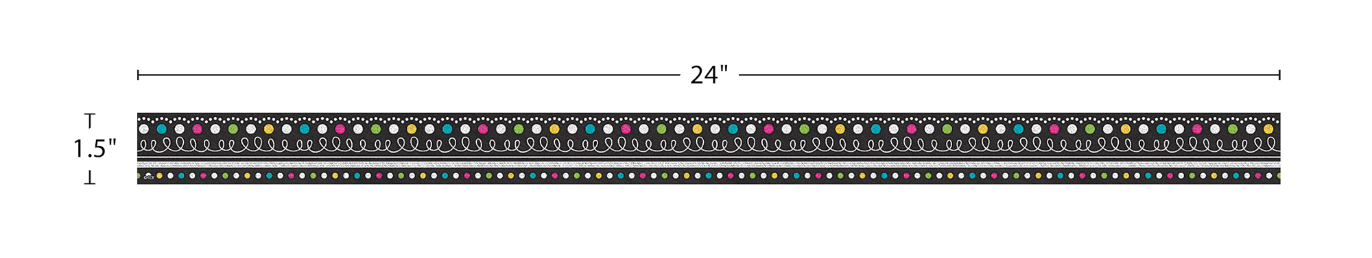 Chalkboard Brights Magnetic Border