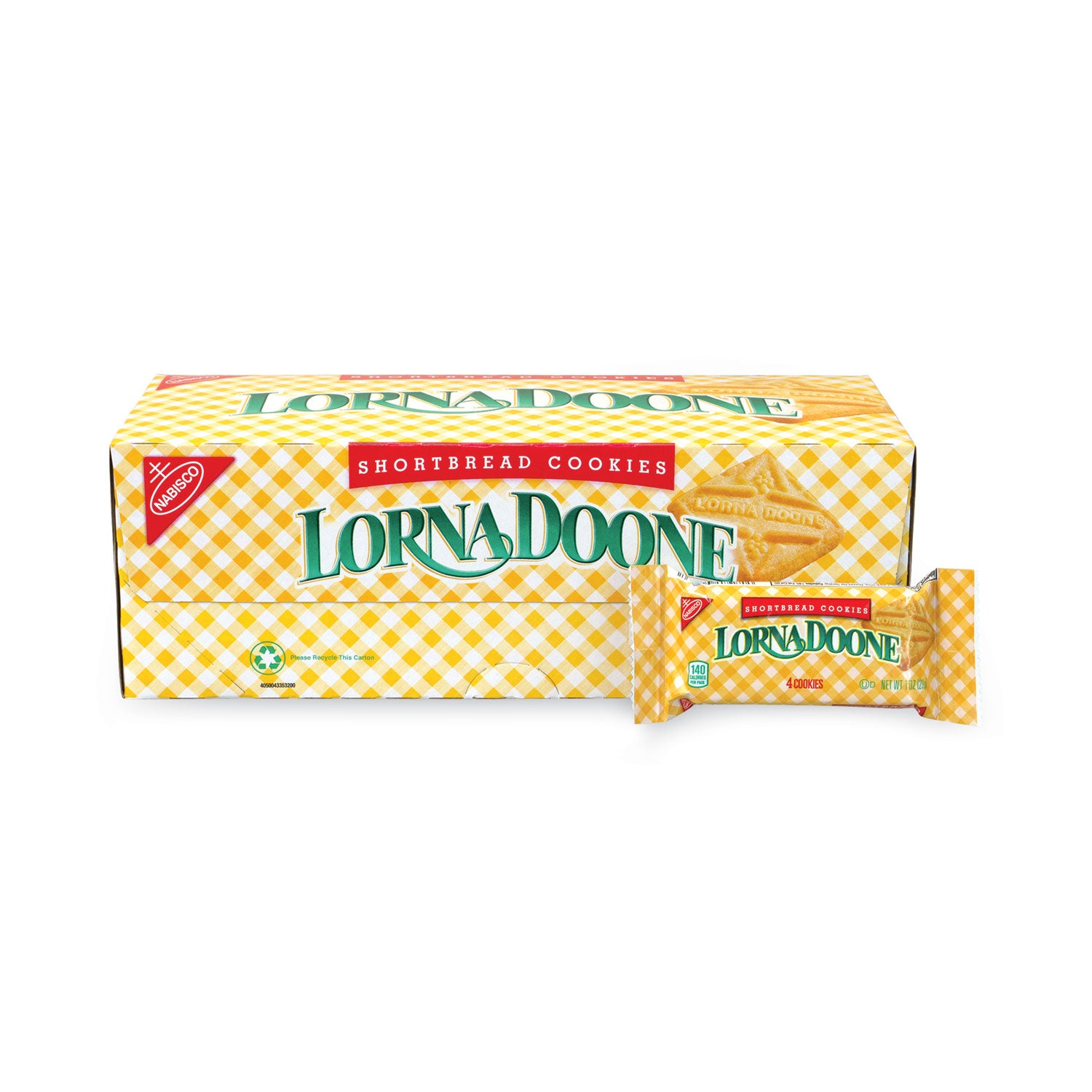 Lorna Doone Shortbread Cookies - Trans Fat Free, Cholesterol-free - Shortbread, Butter - 1 oz - 120/Bag - 1 Carton