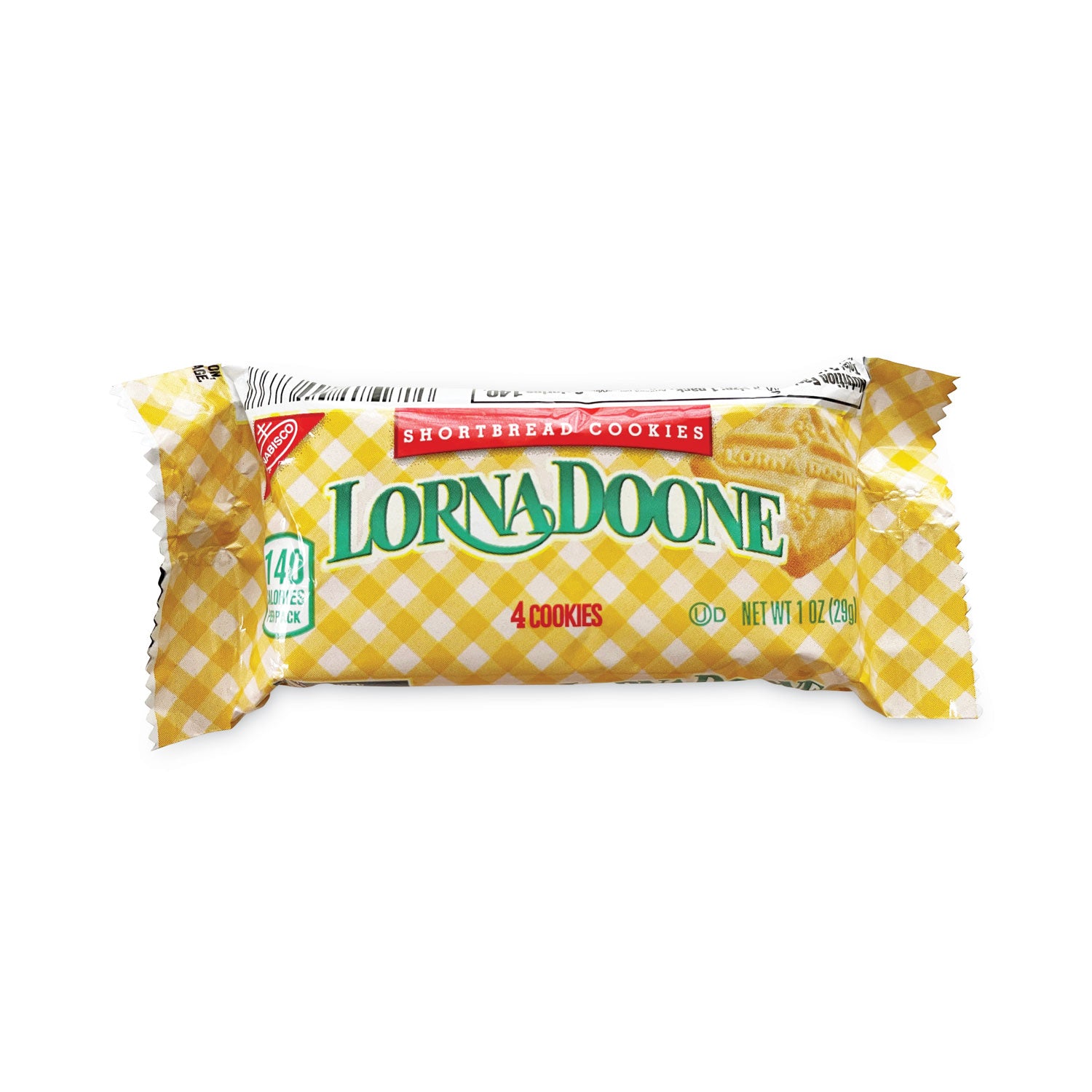 Lorna Doone Shortbread Cookies - Trans Fat Free, Cholesterol-free - Shortbread, Butter - 1 oz - 120/Bag - 1 Carton