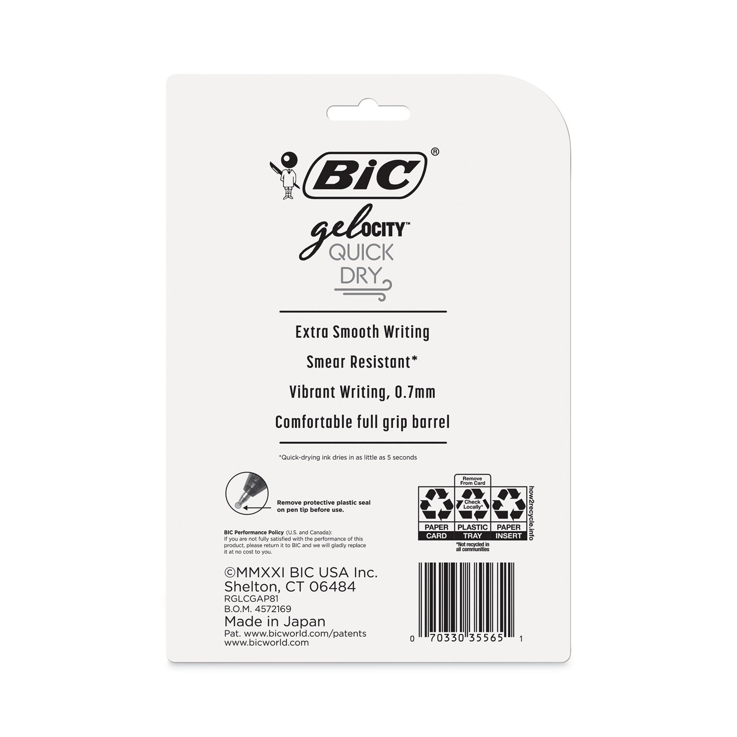 Gel-ocity® Quick Dry Fashion Medium Point (0.7mm) 8-Pack Blister