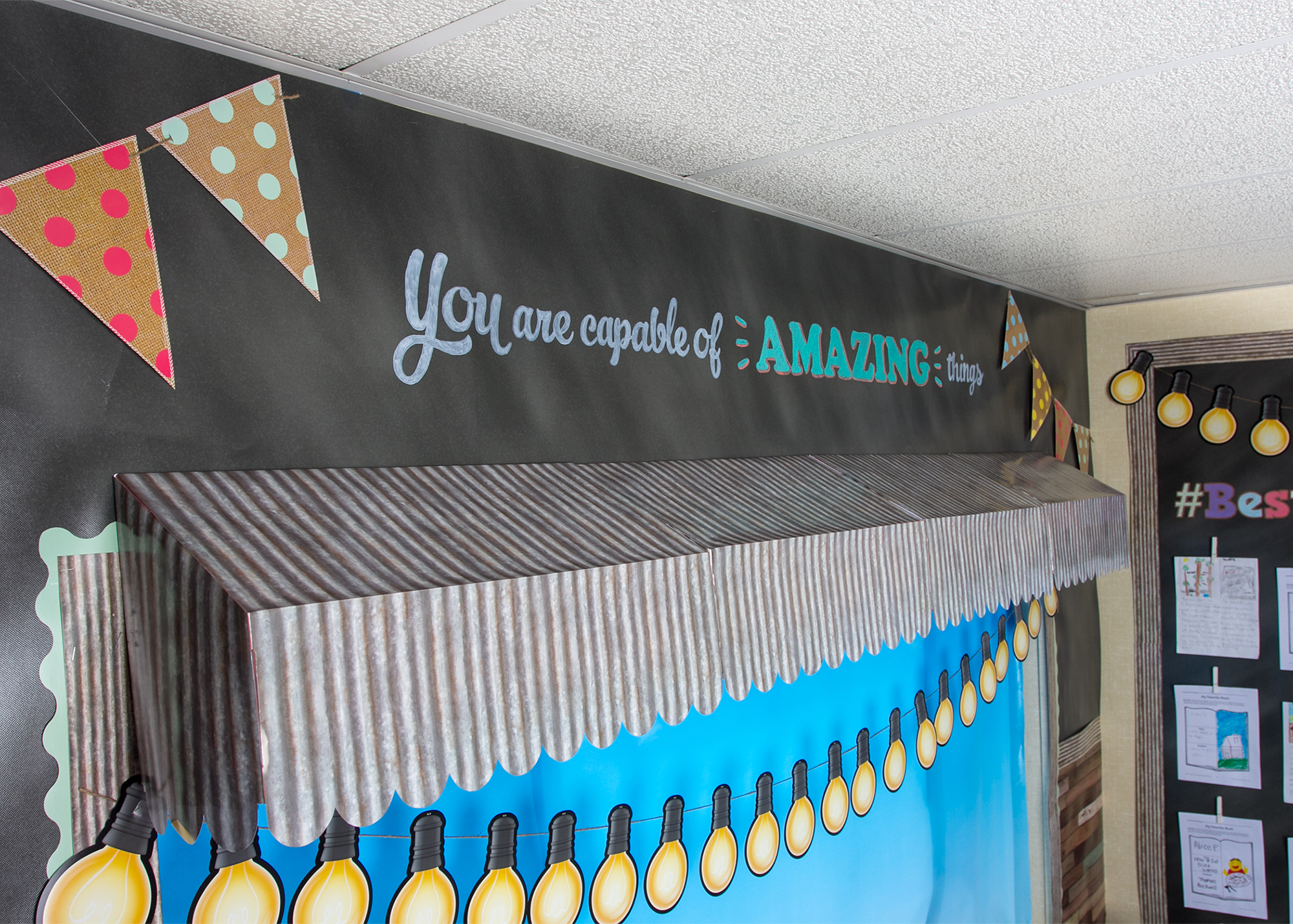 Corrugated Metal Awning