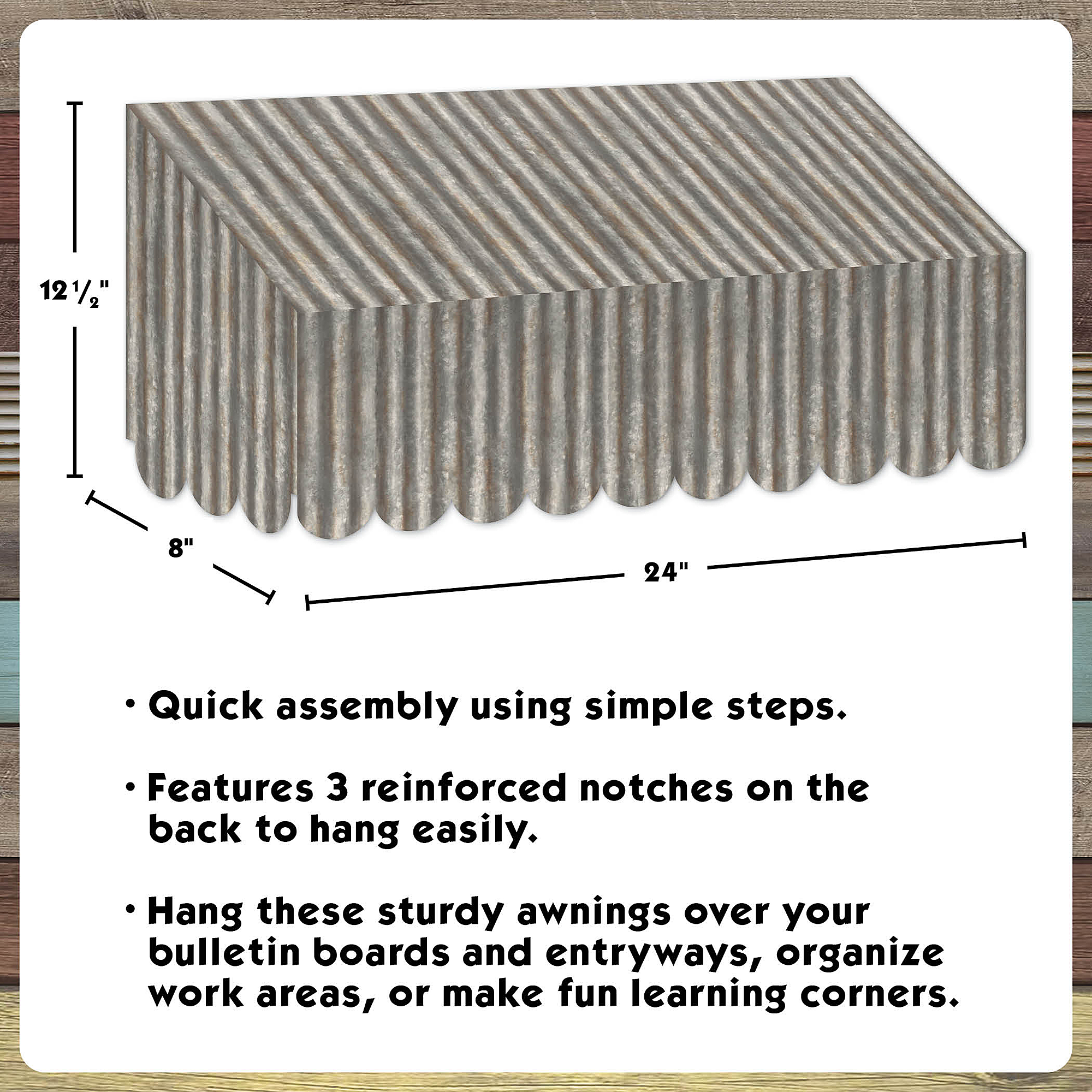 Corrugated Metal Awning