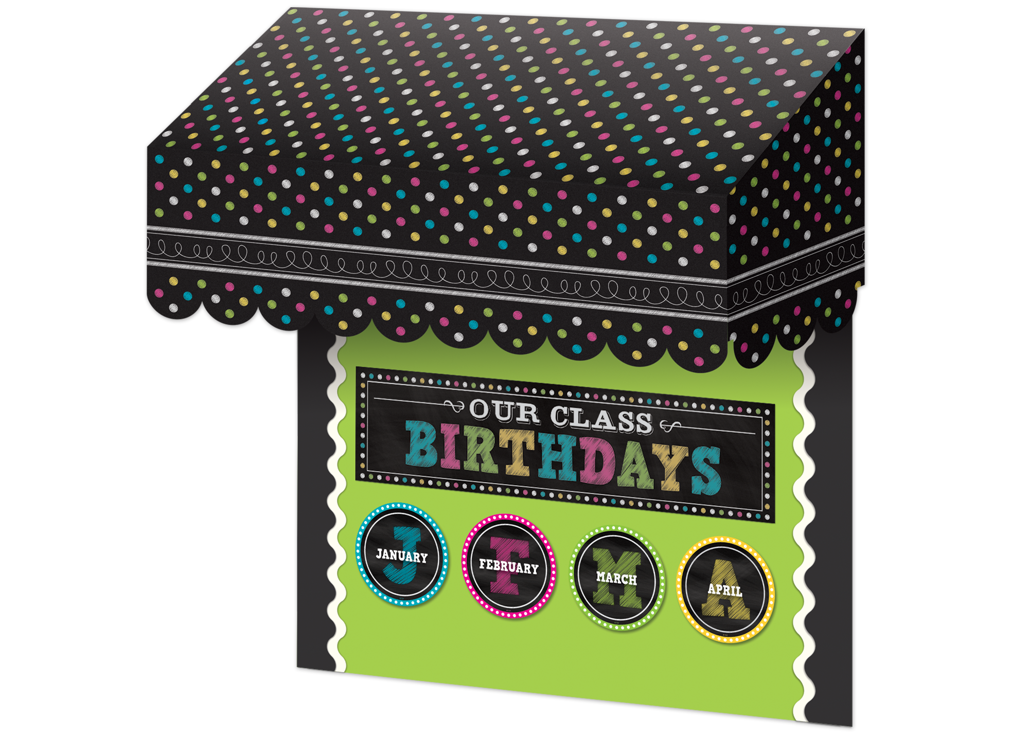 Chalkboard Brights Awning
