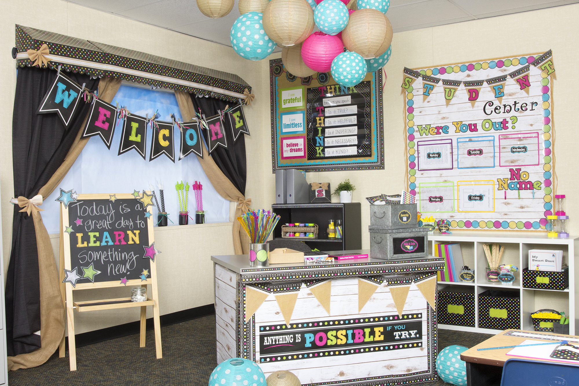 Chalkboard Brights Awning