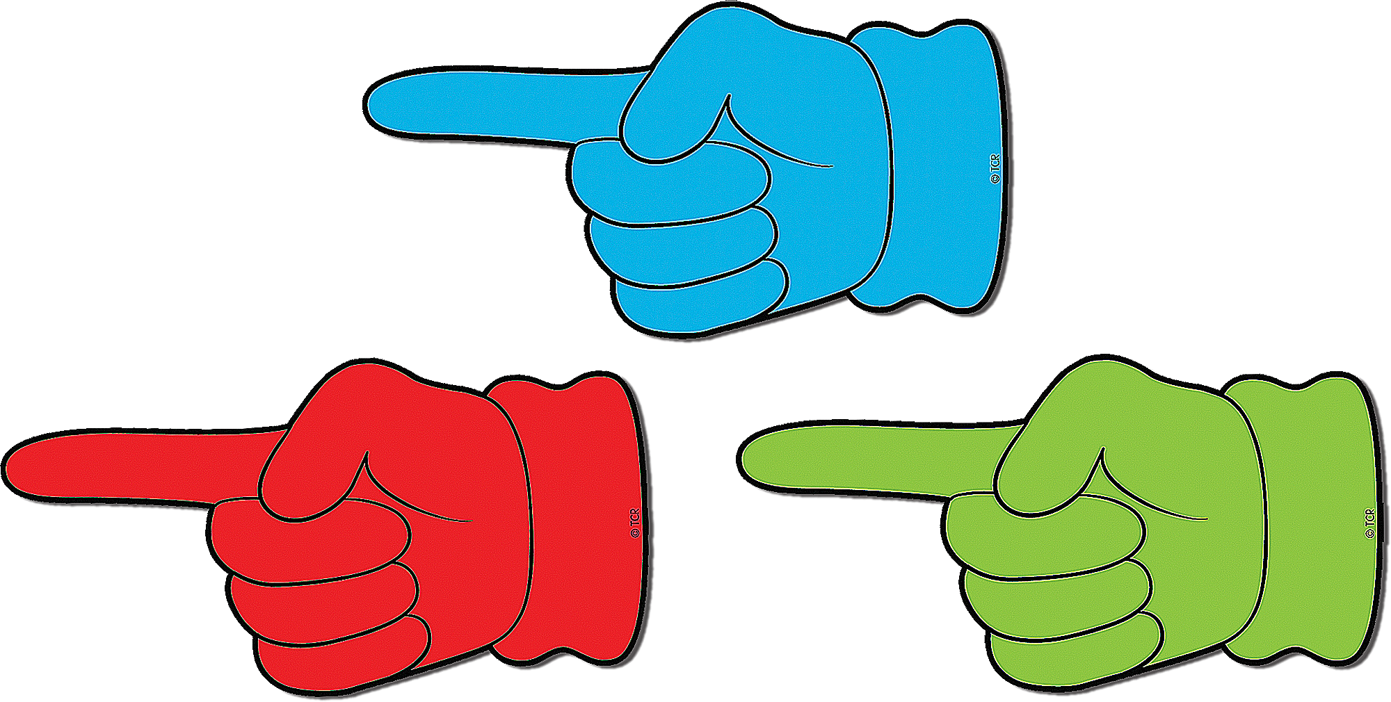 Pointing Hands Magnetic Accents