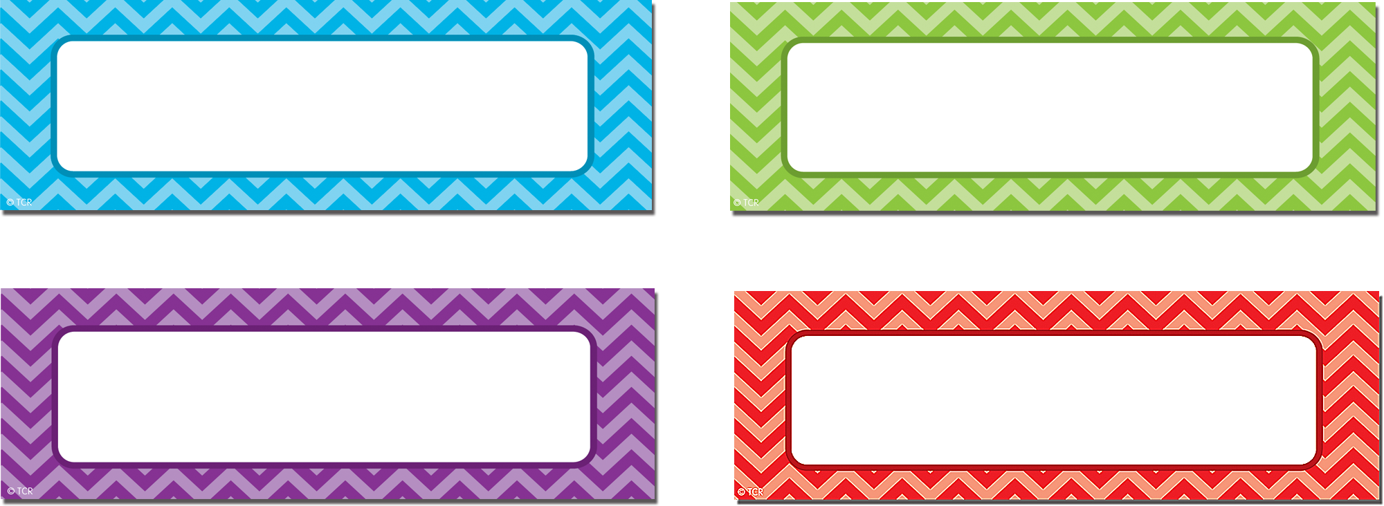 Chevron Labels Magnetic Accents