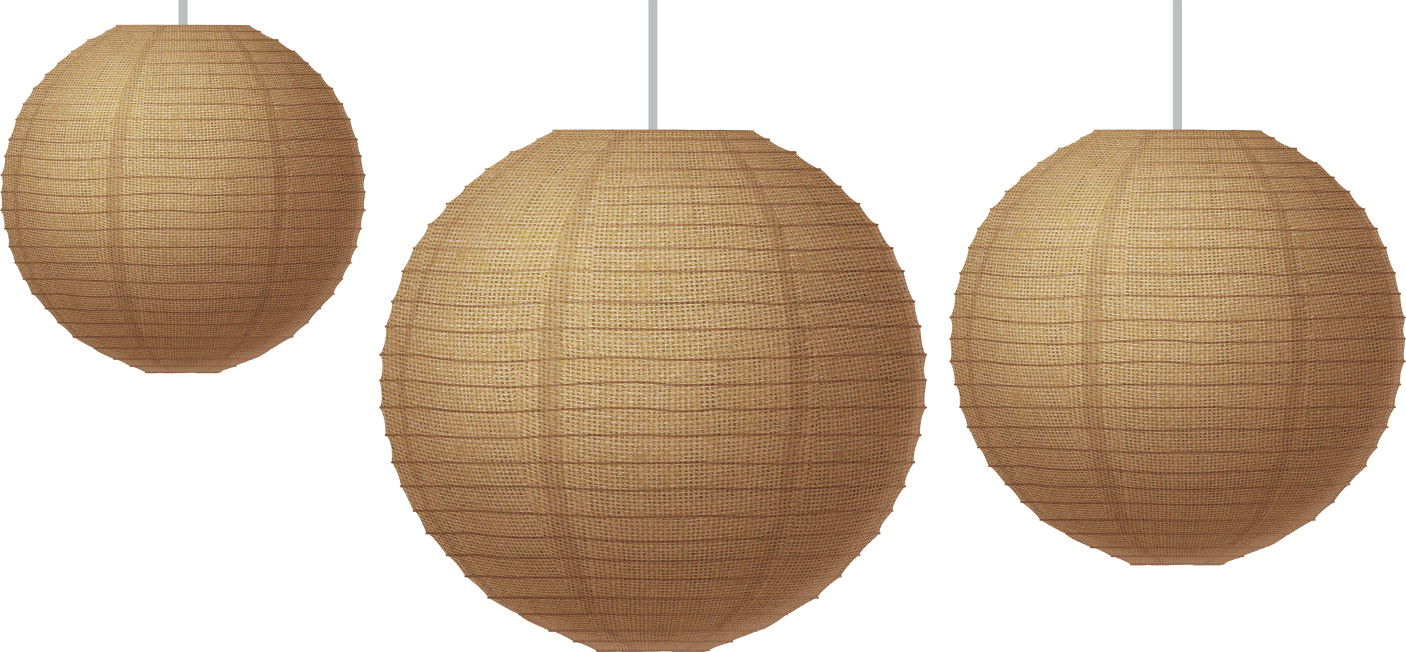 Burlap Paper Lanterns