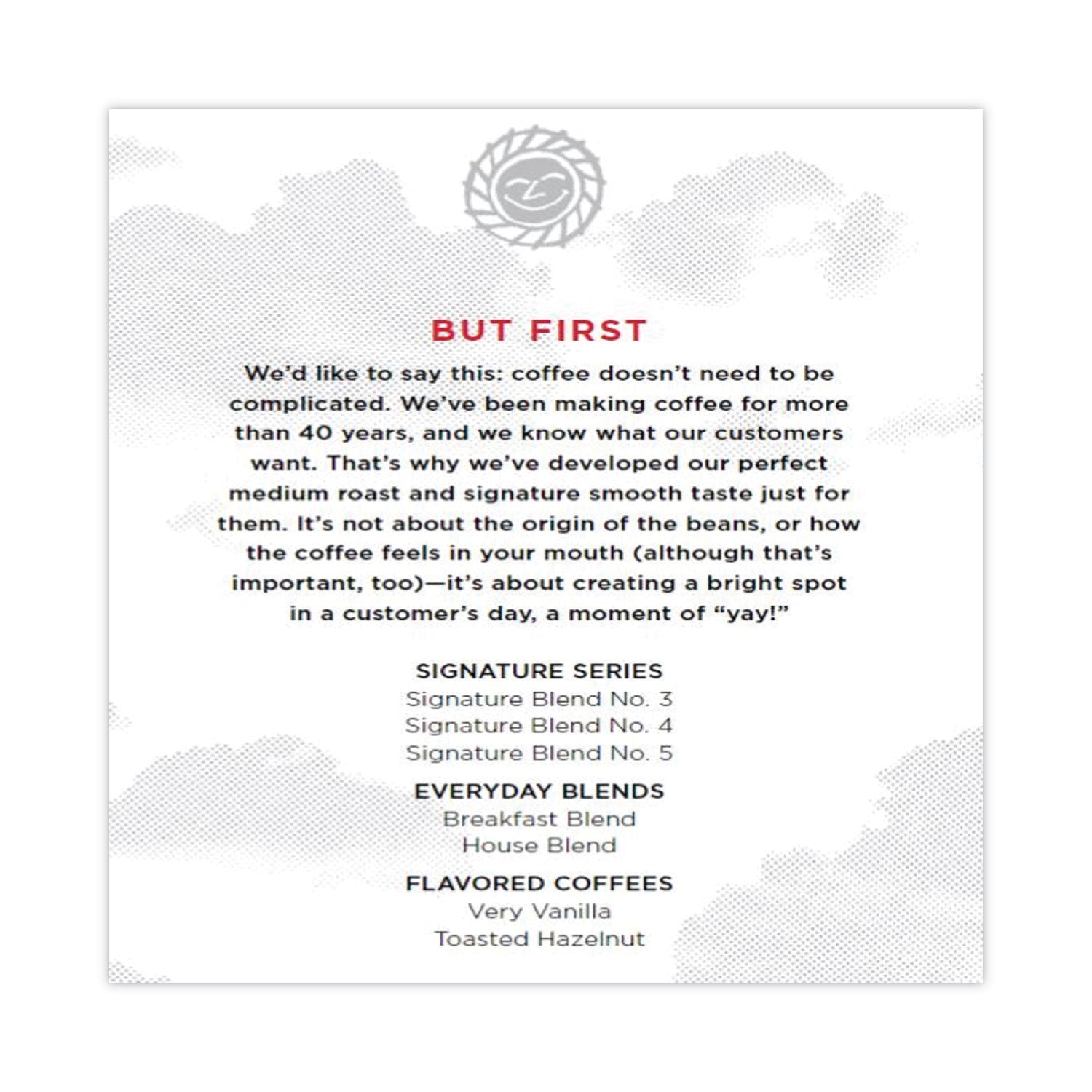 Port Side Blend Whole Bean Coffee, Medium Roast, 12 oz Bag, 6/Carton