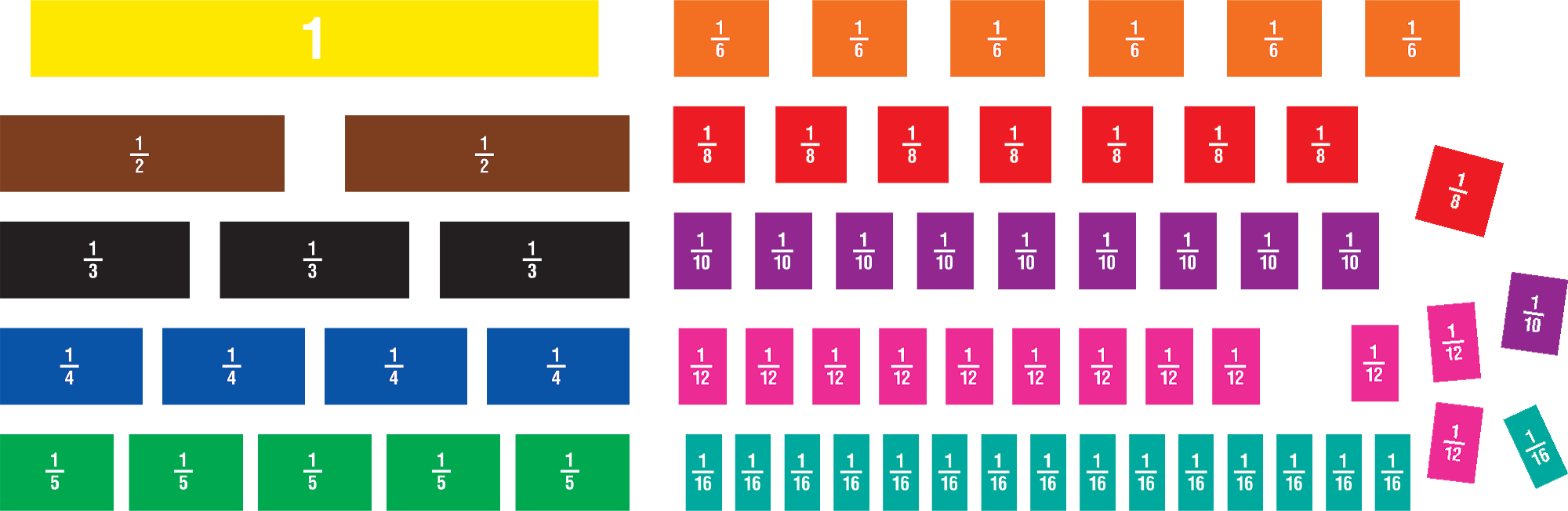 Fraction Tiles Magnetic Accents