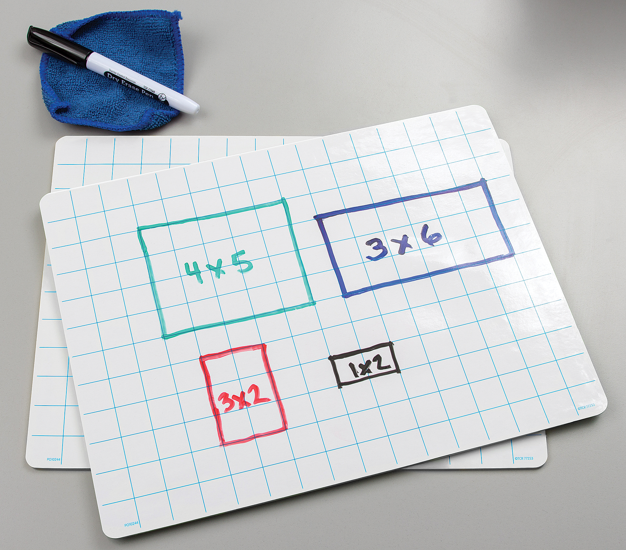 Double-Sided Math Grid Dry-Erase Boards