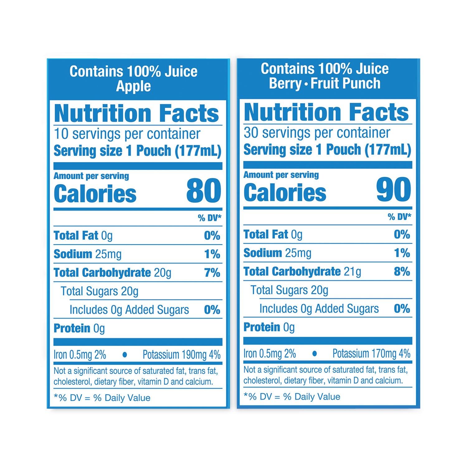Fruit Punch, Apple, Berry - 1 Carton