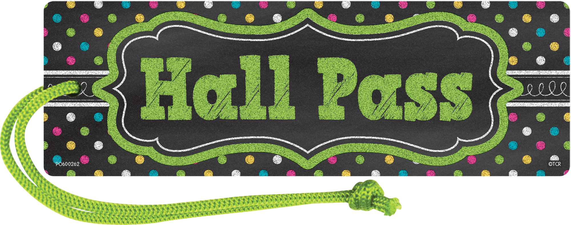 Chalkboard Brights Magnetic Hall Pass