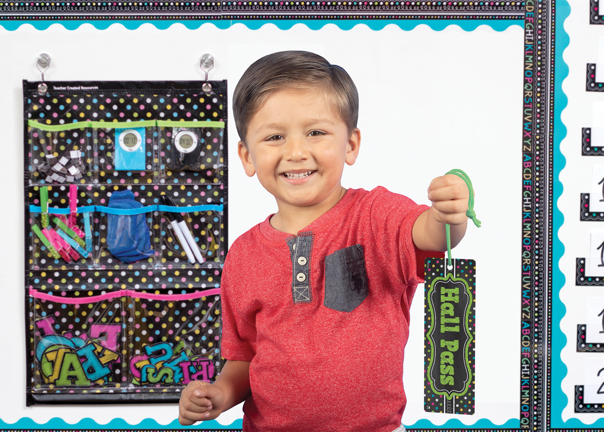 Chalkboard Brights Magnetic Hall Pass