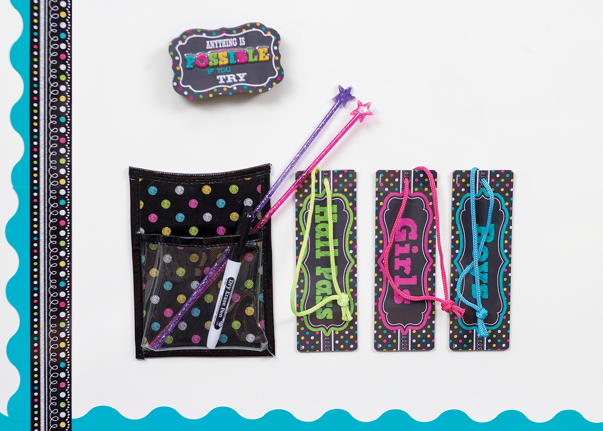 Chalkboard Brights Magnetic Hall Pass