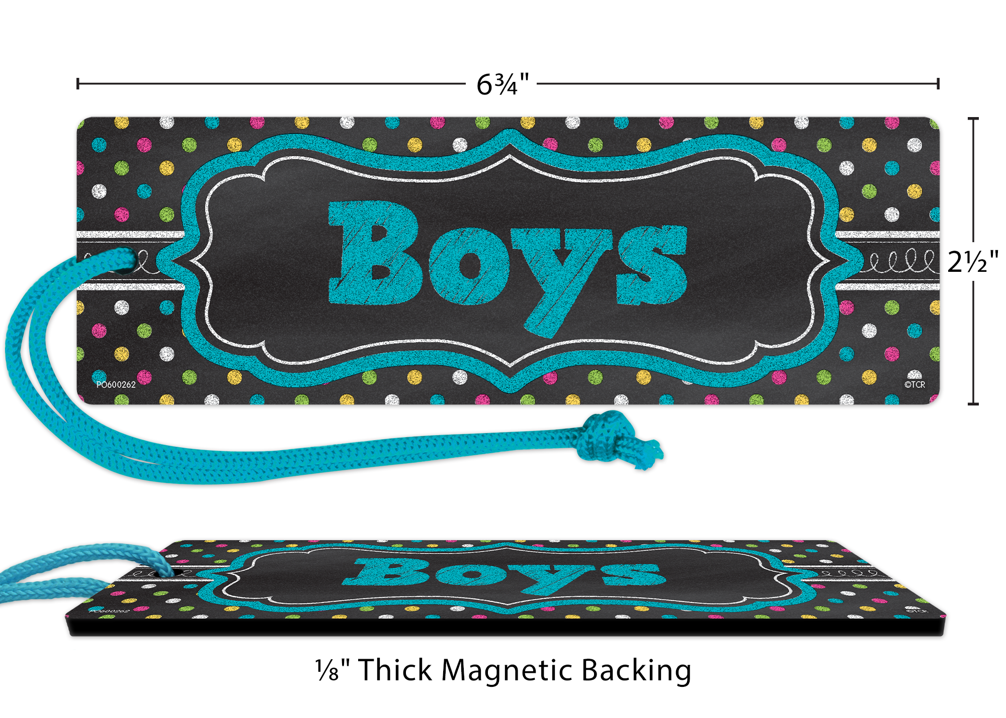Chalkboard Brights Magnetic Boys Pass