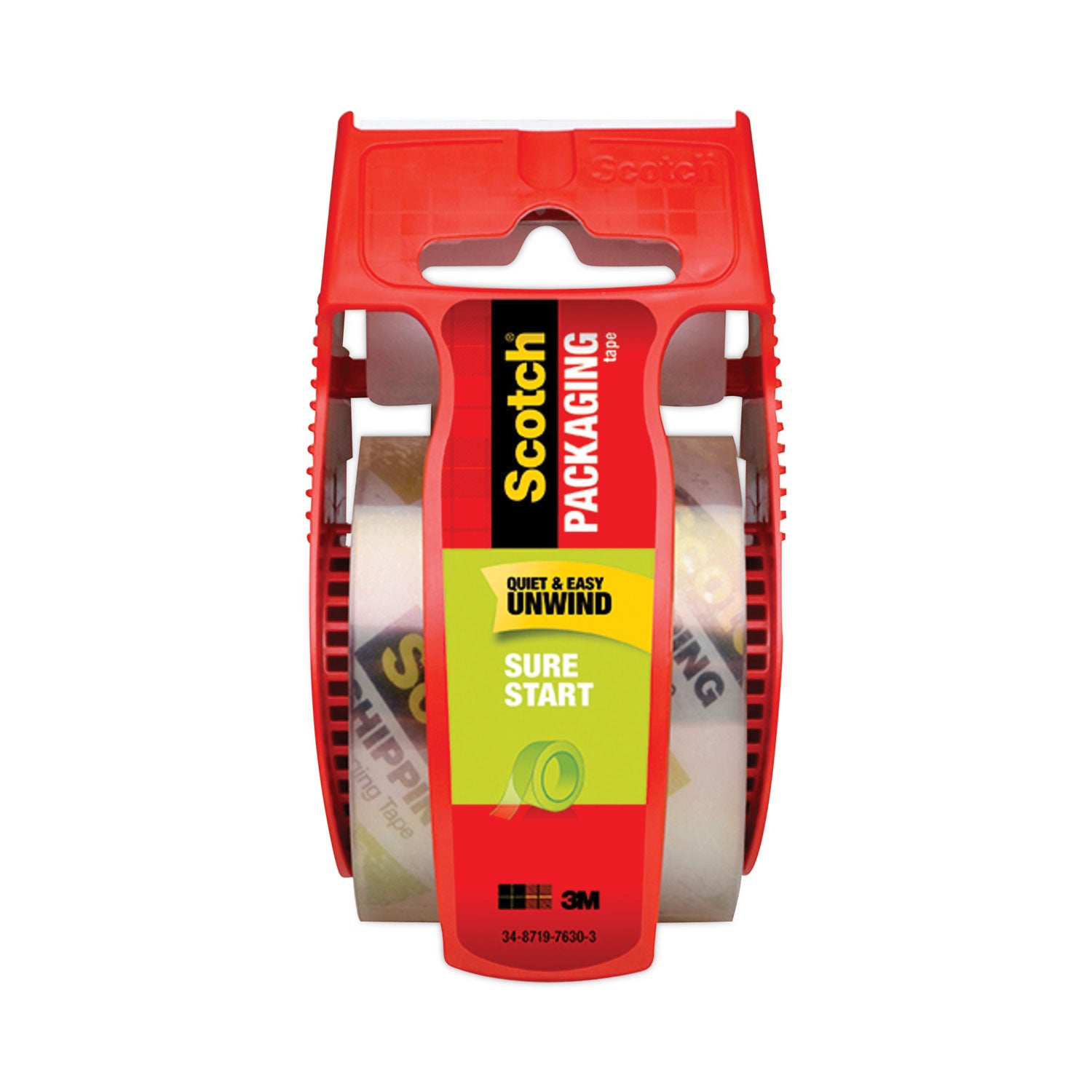 22.20 yd Length x 1.88" Width x 2.6 mil Thickness x 1.50" Diameter - 1 1/2" Core - Clear - Synthetic Rubber Backing - Dispenser Included - Handheld Dispenser - Tear Resistant, Sliver Resistant - For Mailing, Moving, Sealing - 1 Roll