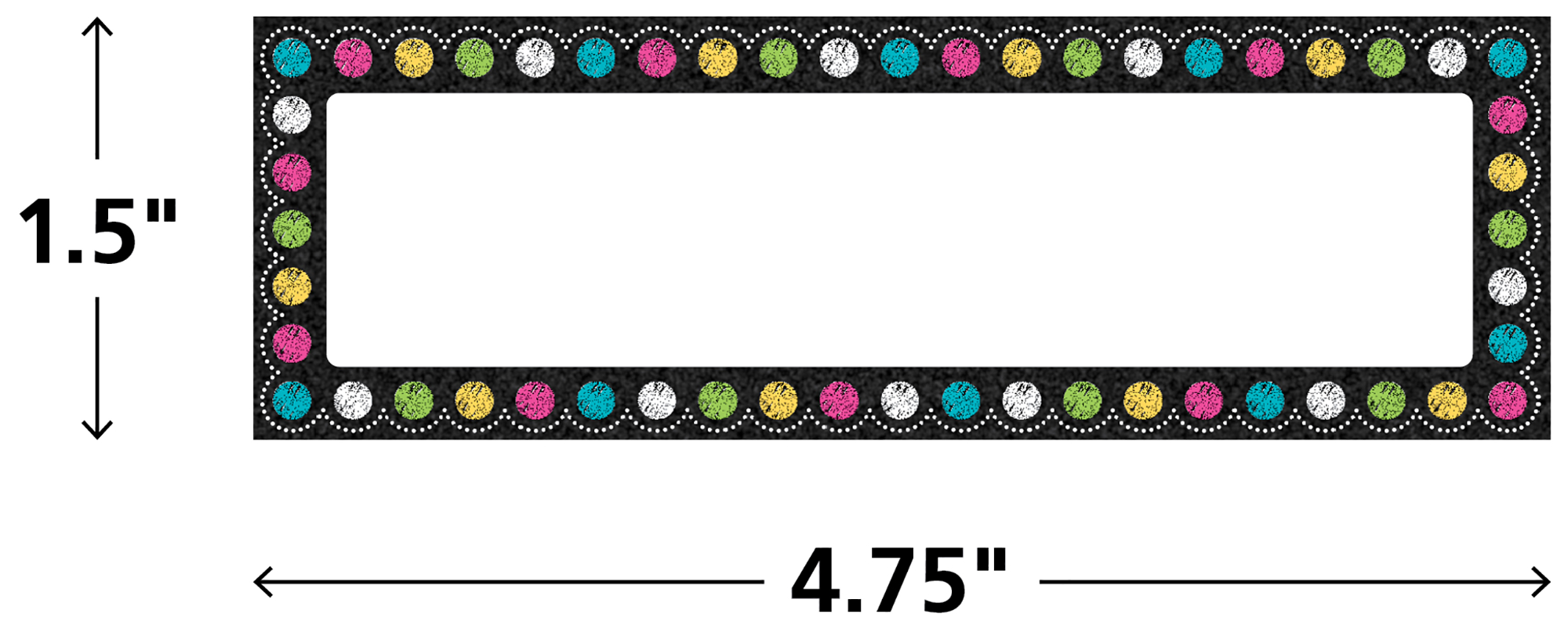 Chalkboard Brights Labels Magnetic Accents