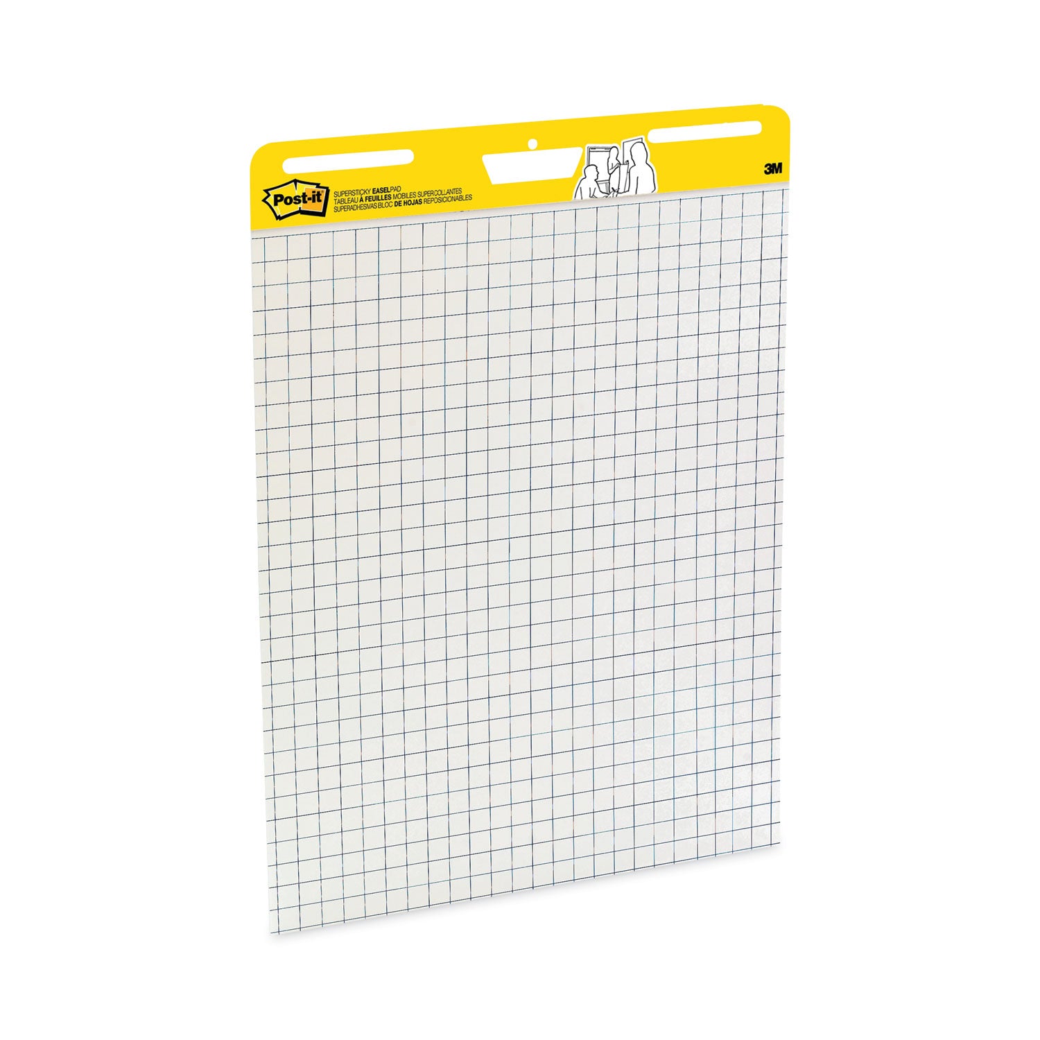 Post-it Self-Stick Easel Pad Value Pack, 25" x 30", White, Feint Ruling, Blue Margin, 30 Sheets per Pad, 2 Pads per Carton, Stapled, Self-adhesive, Repositionable, Sturdy Back, Cardboard Cover