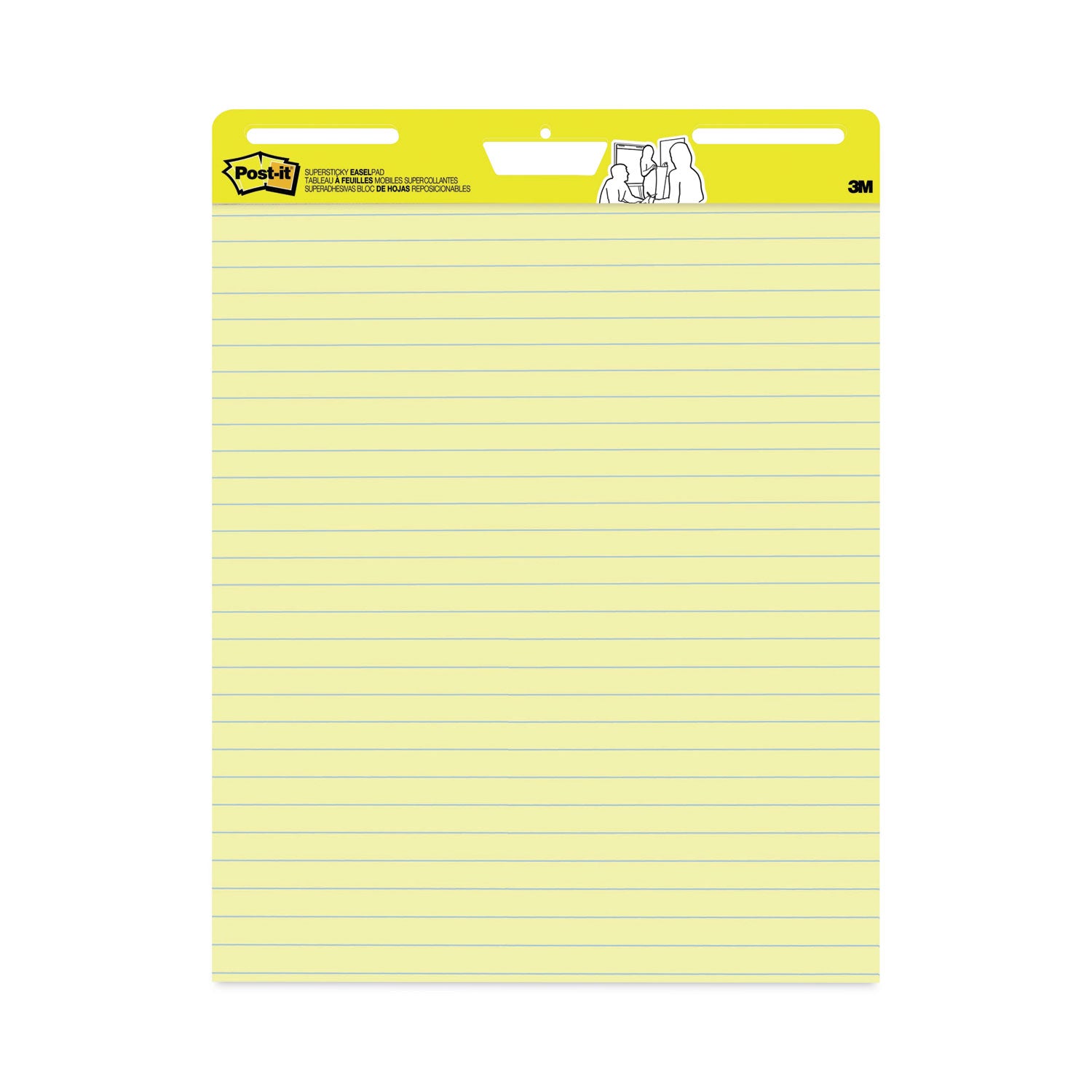 Super Sticky Easel Pads, 25" x 30", Yellow, 2 Pads