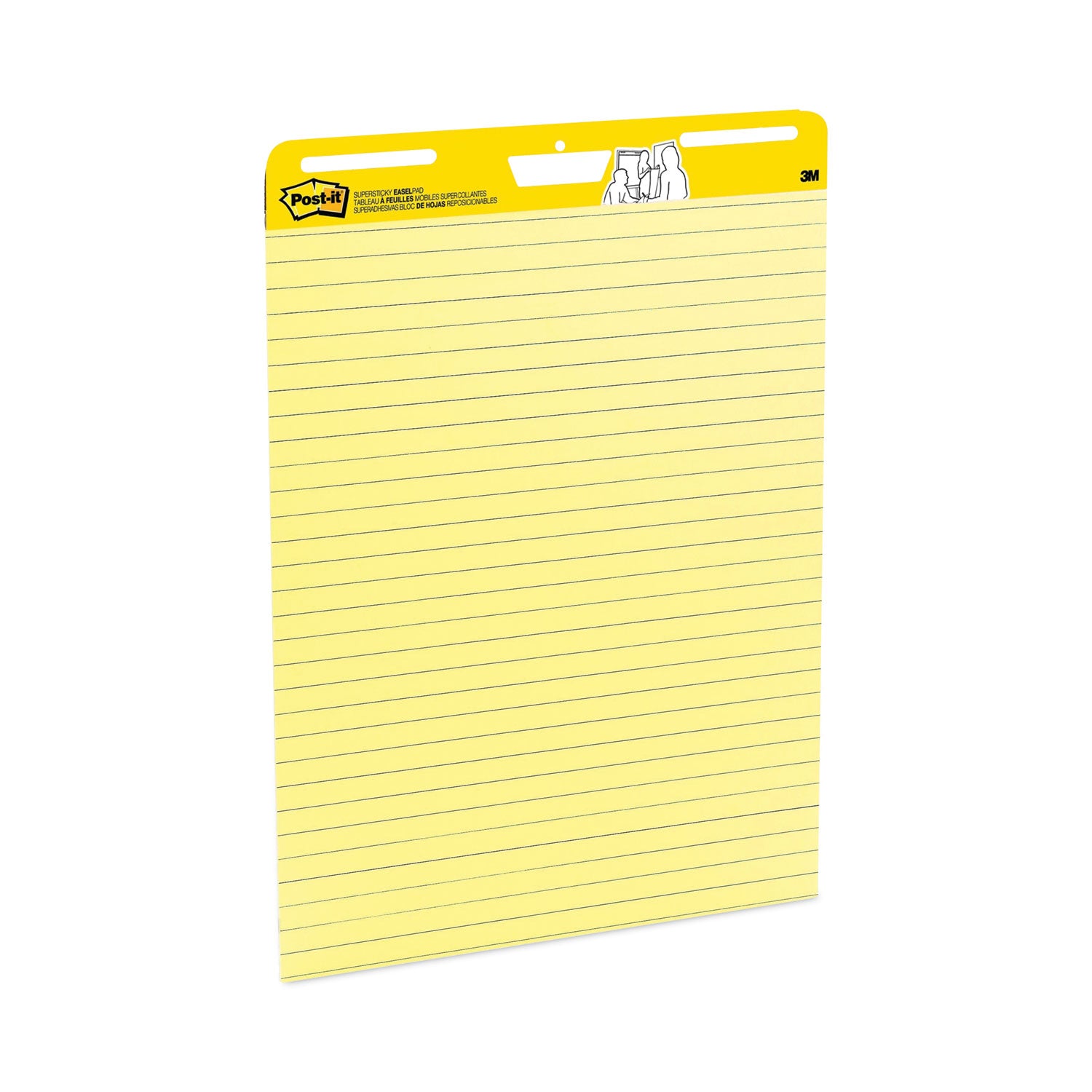 Super Sticky Easel Pads, 25" x 30", Yellow, 2 Pads