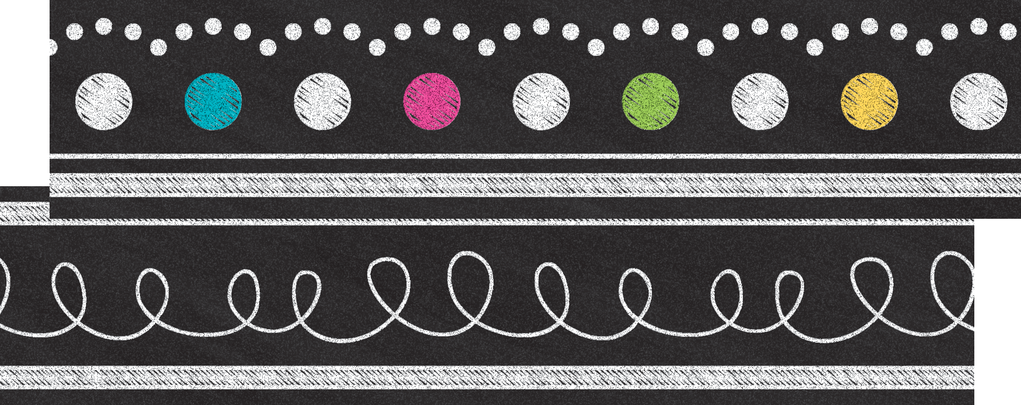 Chalkboard Brights Ribbon Runner
