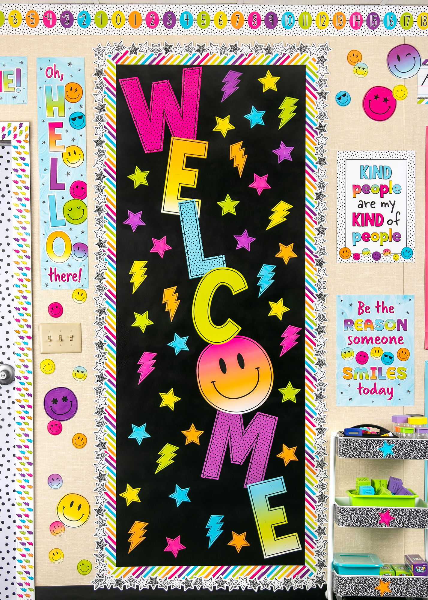 Teacher Created Resources Bulletin Board Roll - Bulletin Board, Poster, Student - 12 ft Height x 48" Width - Black - Fabric - 1 Roll