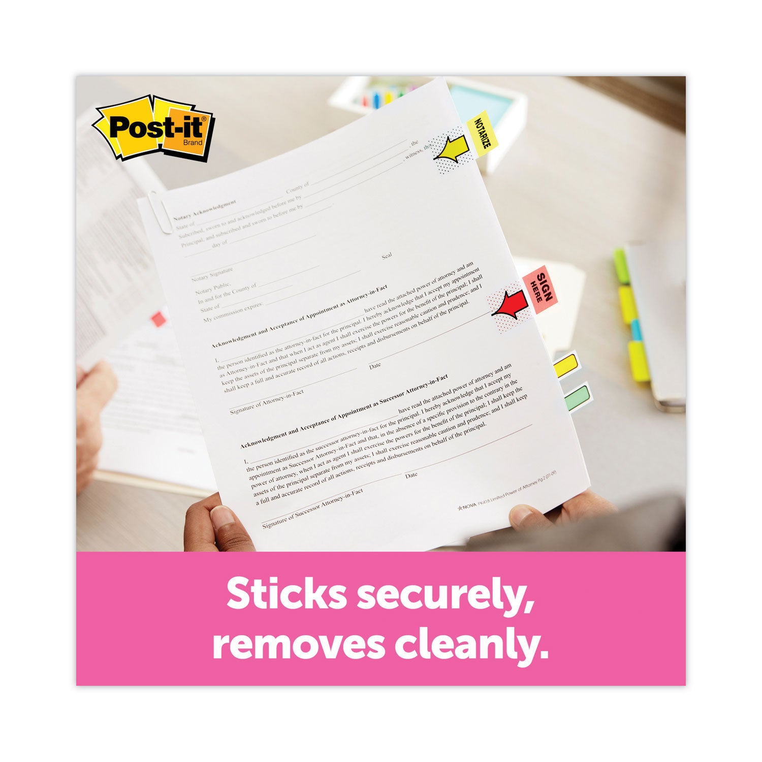 Post-it&reg; Message Flags - 200 x Bright Green - 1" Flag/Note Width x 1 3/4" Flag/Note Length - Arrow, Rectangle - Unruled - Sign & Date - Green - Removable, Self-adhesive - Dispenser Included - 1 Pack