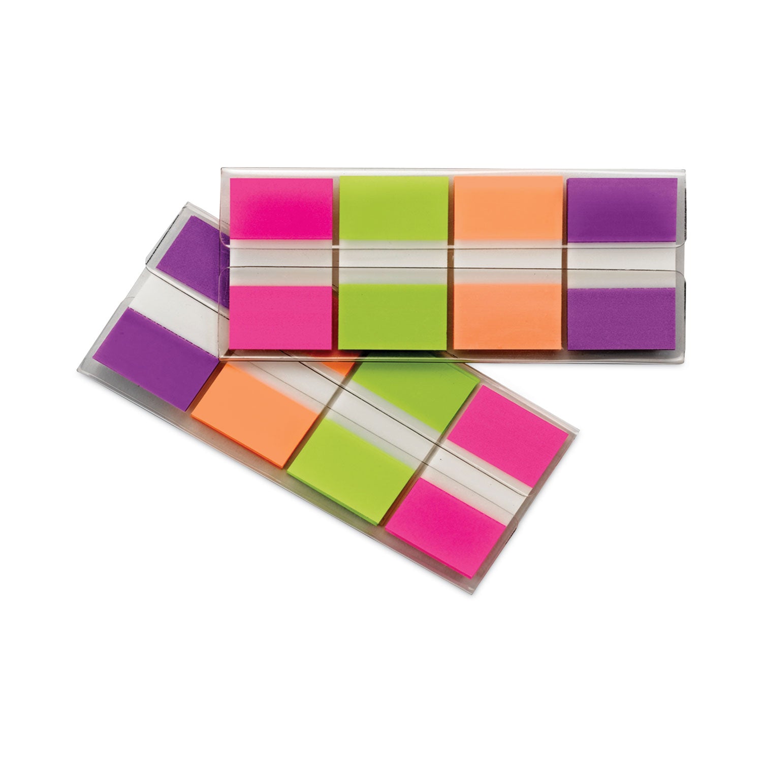 Post-it&reg; Flags - 160 - 1" Flag/Note Width x 1 3/4" Flag/Note Length - Rectangle - Unruled - Pink, Green, Orange, Purple, Assorted - Dispenser Included - 1 Pack