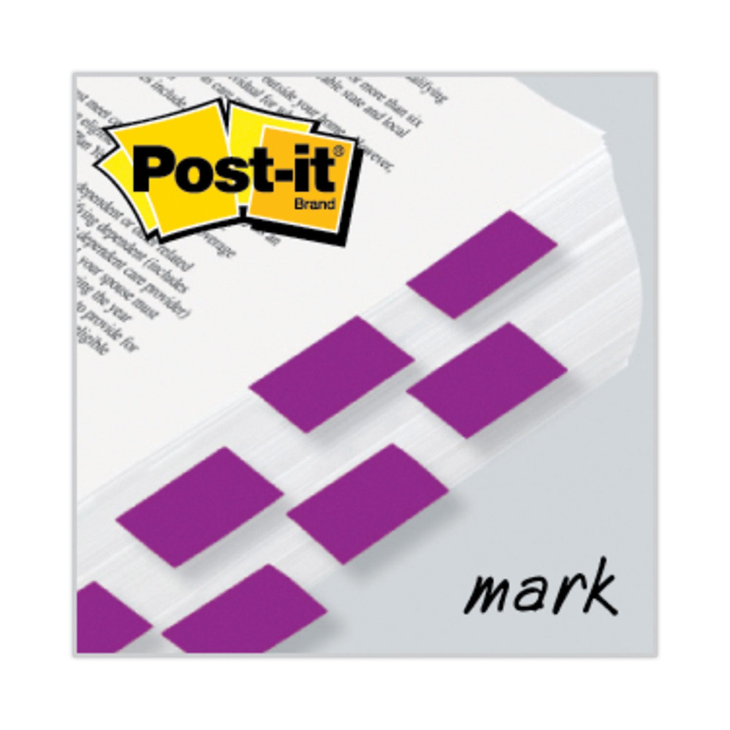 Standard Page Flags in Dispenser, Purple, 50 Flags/Dispenser