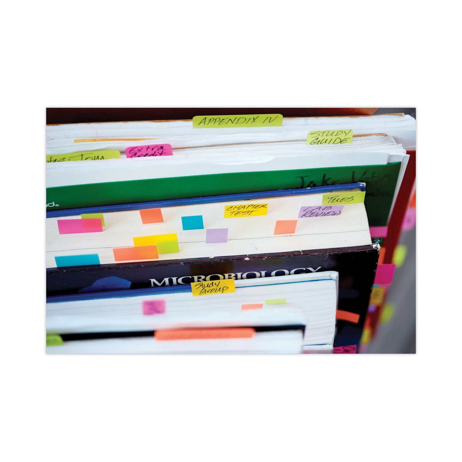 Standard Page Flags in Dispenser, Purple, 50 Flags/Dispenser