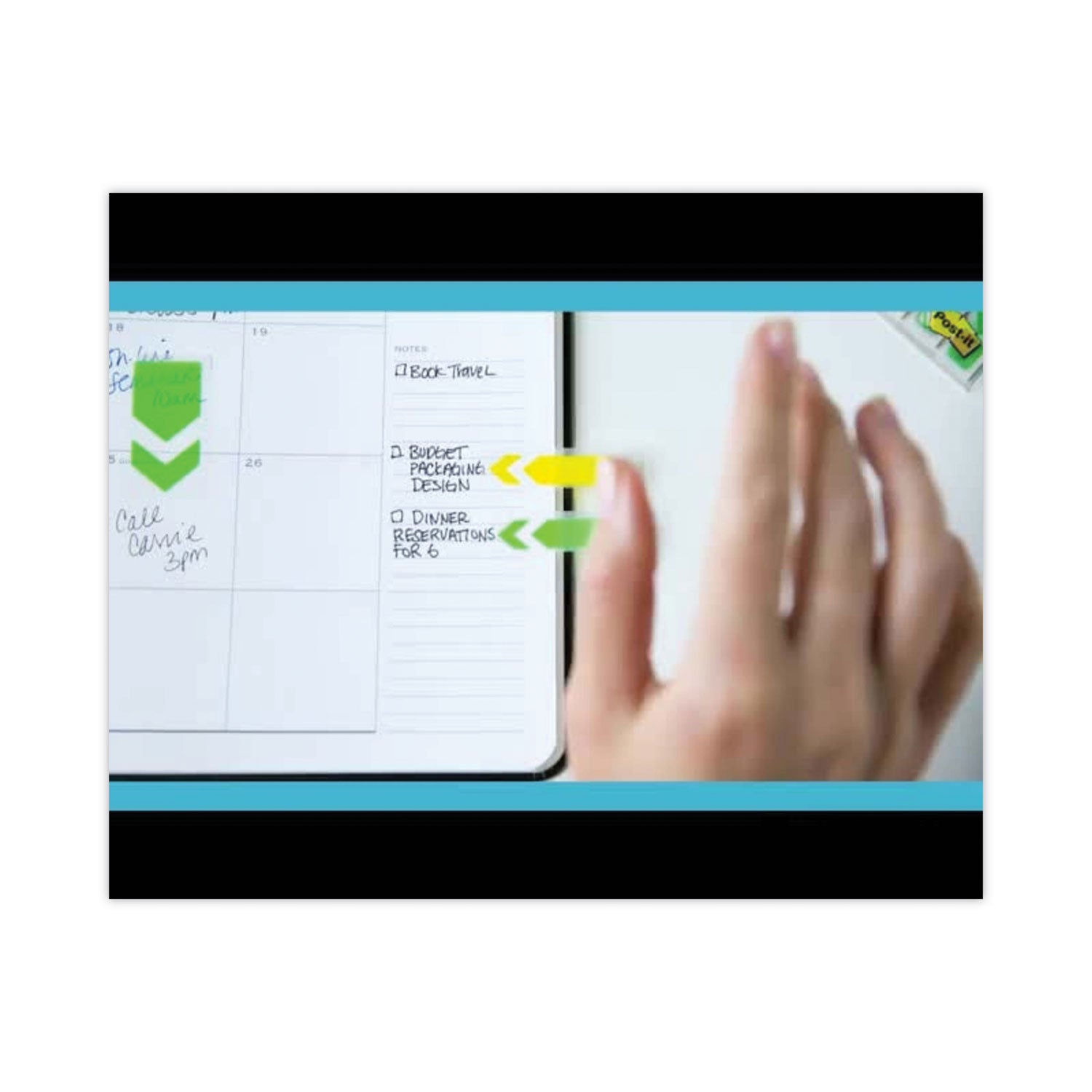 Post-it&reg; Flags - 100 - 1" Flag/Note Width x 1 3/4" Flag/Note Length - Rectangle - Unruled - Red - Removable, Self-adhesive - Dispenser Included - 1 Pack
