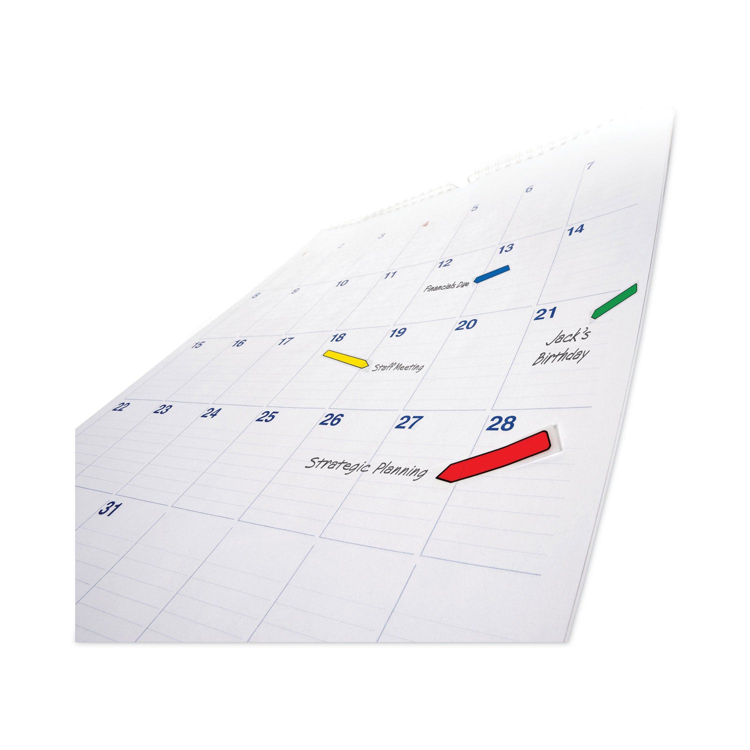 Post-it Arrow Flags, 96 Flags Total (24 Each: Red, Green, Yellow, Blue), 1/2" x 1-3/4", 4 Dispensers Included, Removable, Self-Adhesive, Repositionable