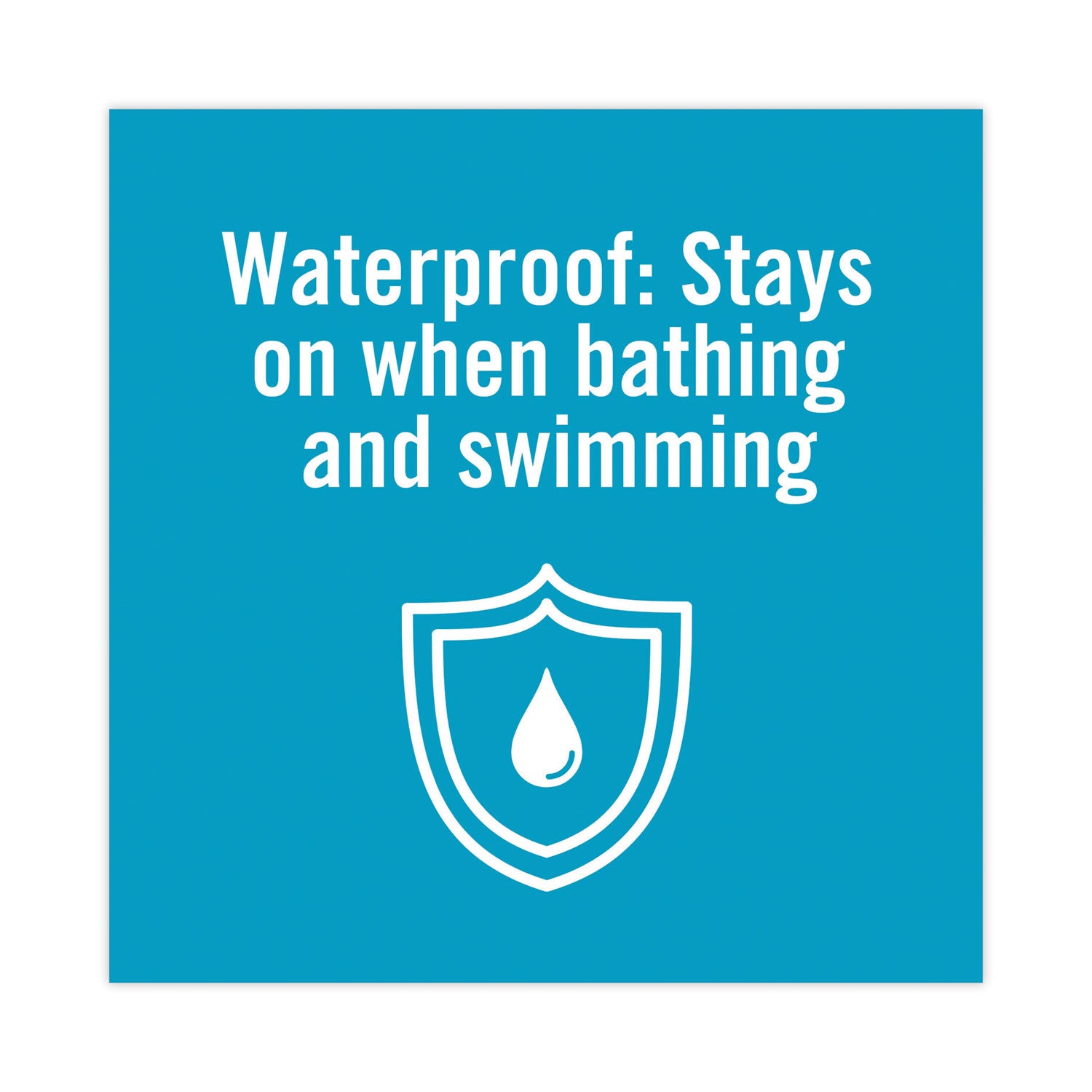 15 ft Length x 1" Width - Aqua - Foam - Dispenser Included - Water Proof - For First Aid - 1 Each