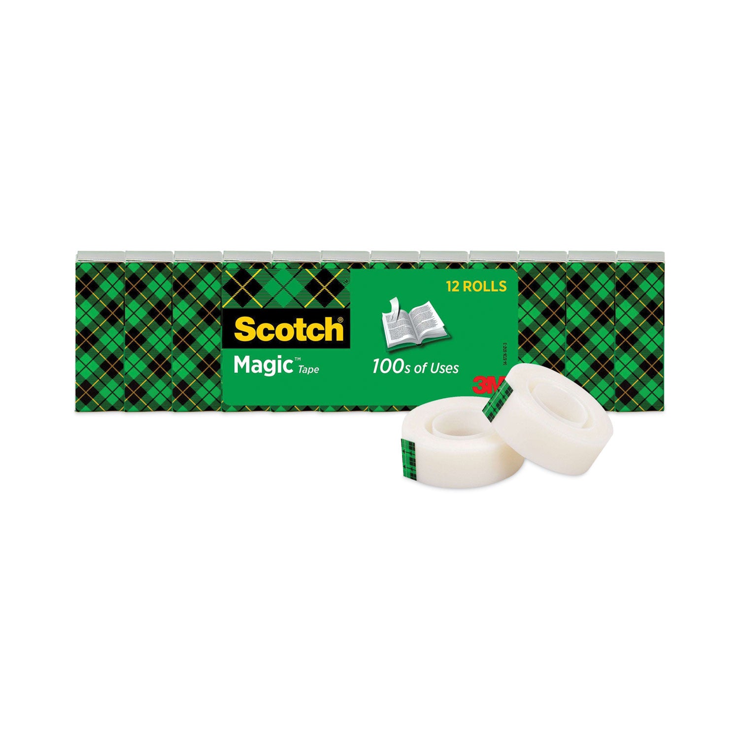 Scotch 3/4"W Magic Tape - 27.78 yd Length x 0.75" Width - 1" Core - Matte - Clear - For Multipurpose - 1 Pack