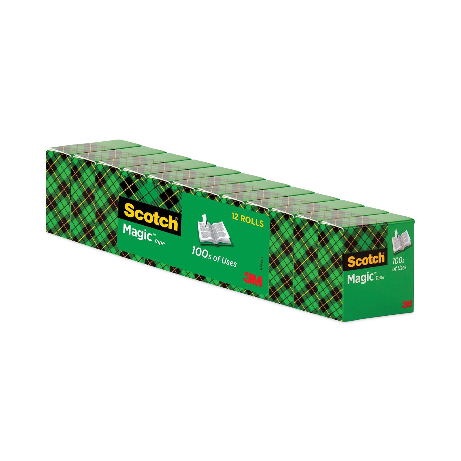 Scotch 3/4"W Magic Tape - 27.78 yd Length x 0.75" Width - 1" Core - Matte - Clear - For Multipurpose - 1 Pack