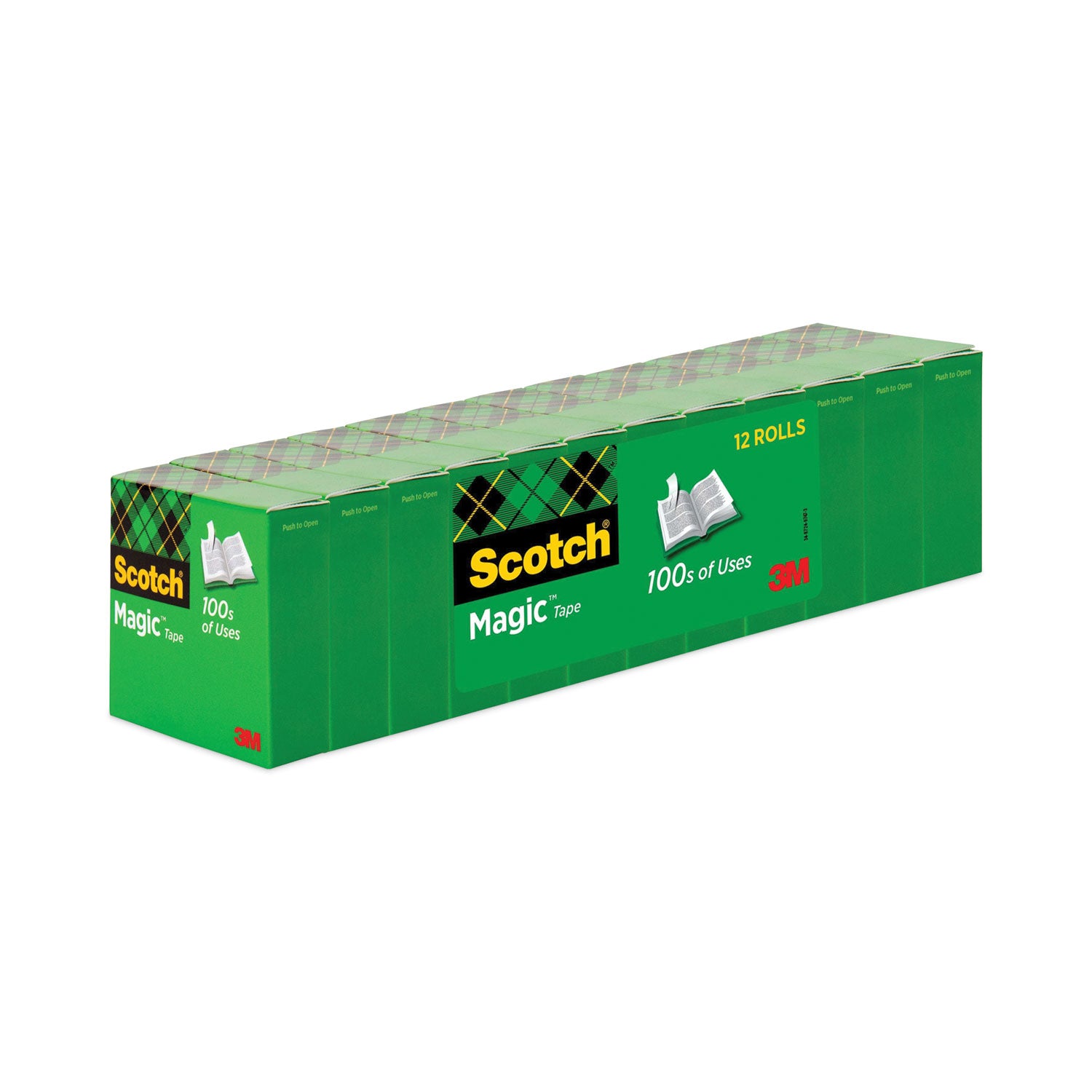 Scotch 3/4"W Magic Tape - 27.78 yd Length x 0.75" Width - 1" Core - Matte - Clear - For Multipurpose - 1 Pack