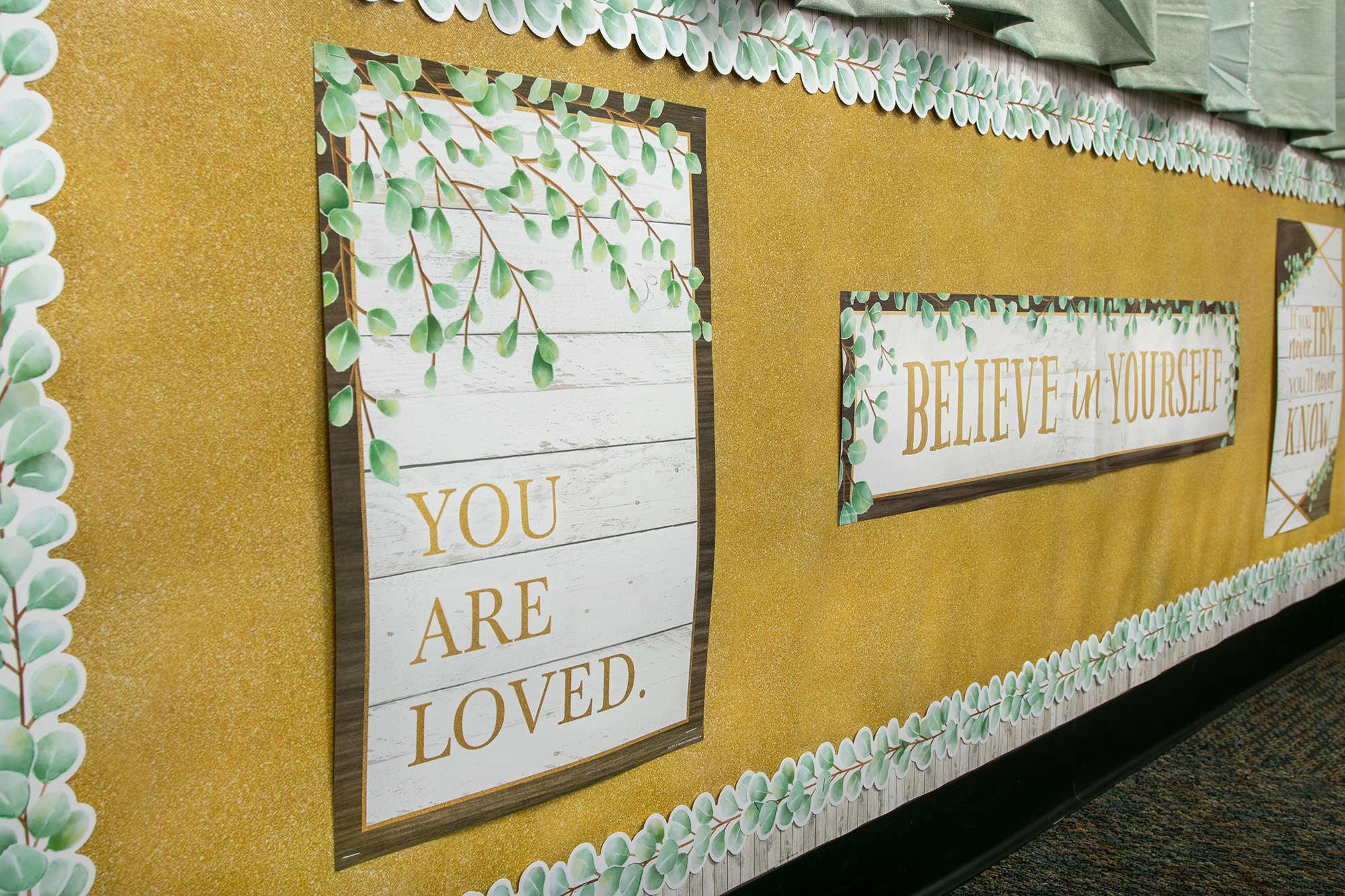 Gold Shimmer Better Than Paper® Bulletin Board Roll
