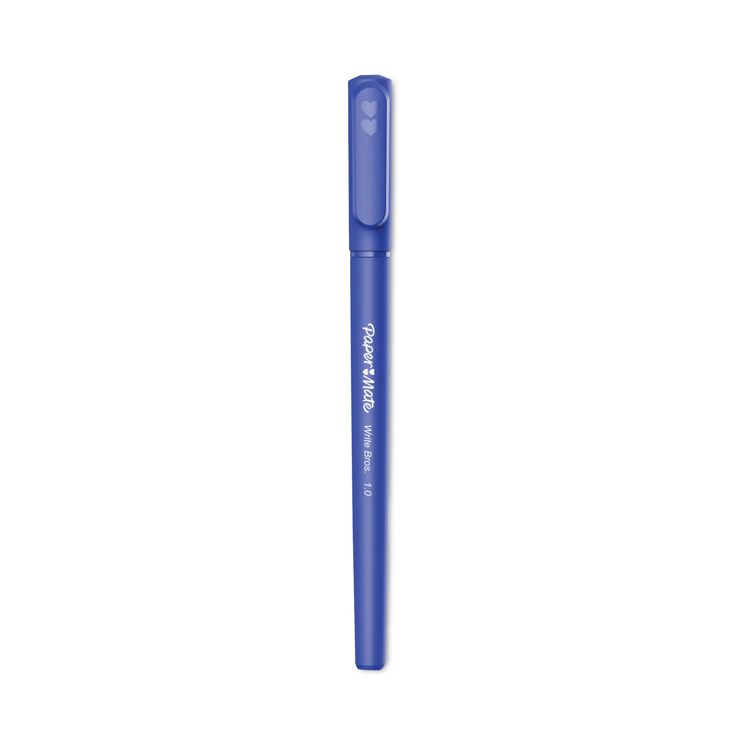 Paper Mate Write Bros. Ballpoint Stick Pens - Medium Pen Point - Blue Ink - Blue Barrel - 1 Dozen