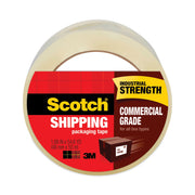 Scotch Commercial-Grade Shipping/Packaging Tape - 54.60 yd Length x 1.88" Width x 3.1 mil Thickness - 3" Core - Clear - Synthetic Rubber Resin - 3.10 mil - Polypropylene Backing - Split Resistant - For Sealing - 1 Roll