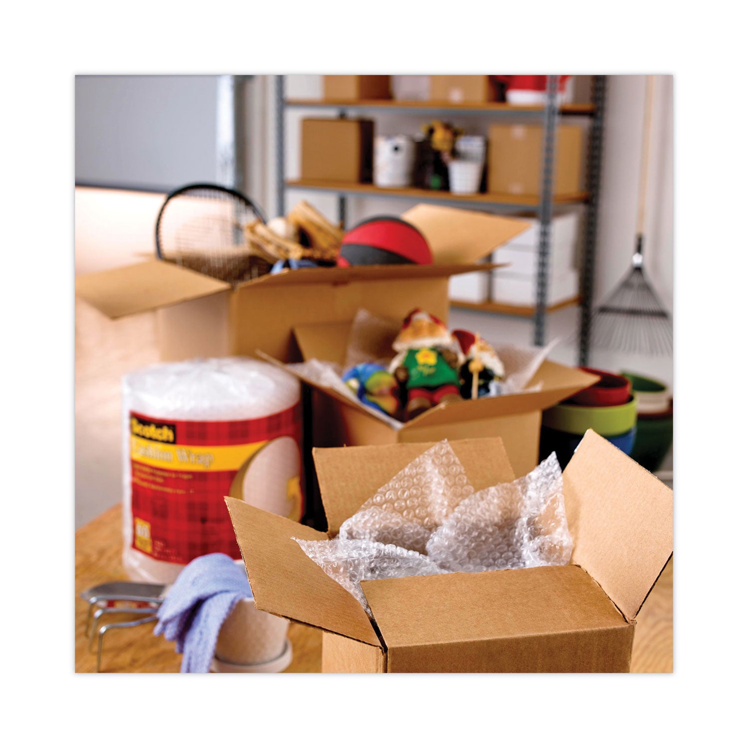 Scotch Commercial-Grade Shipping/Packaging Tape - 54.60 yd Length x 1.88" Width x 3.1 mil Thickness - 3" Core - Clear - Synthetic Rubber Resin - For Sealing, Splicing - 48 / Carton
