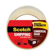 Scotch Commercial-Grade Shipping/Packaging Tape - 54.60 yd Length x 1.88" Width x 3.1 mil Thickness - 3" Core - Clear - Synthetic Rubber Resin - For Sealing, Splicing - 48 / Carton