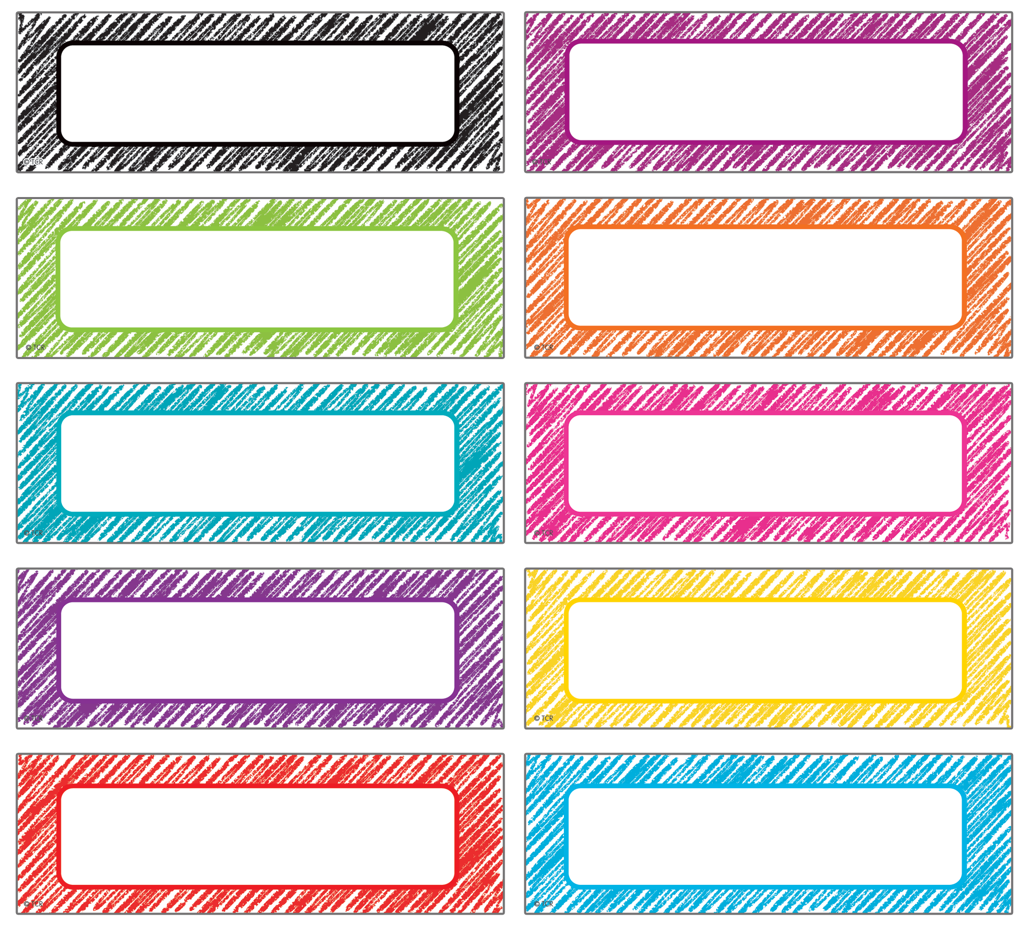 Scribble Labels Magnetic Accents