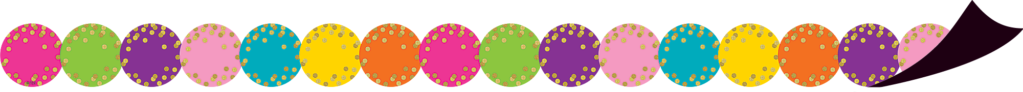 Confetti Circles Magnetic Border
