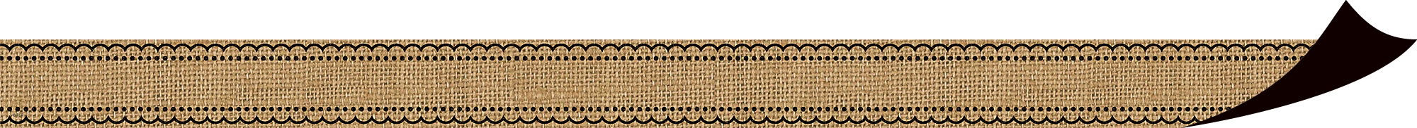 Burlap Magnetic Border
