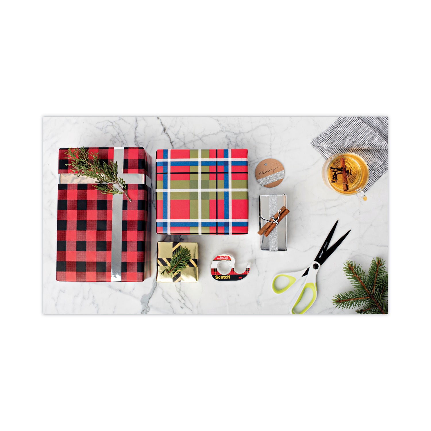 36 yd Length x 0.75" Width - 1" Core - Clear - Stain Resistant, Moisture Resistant, Long Lasting - For Wrapping, Sealing, Mending, Label Protection - 1 Pack