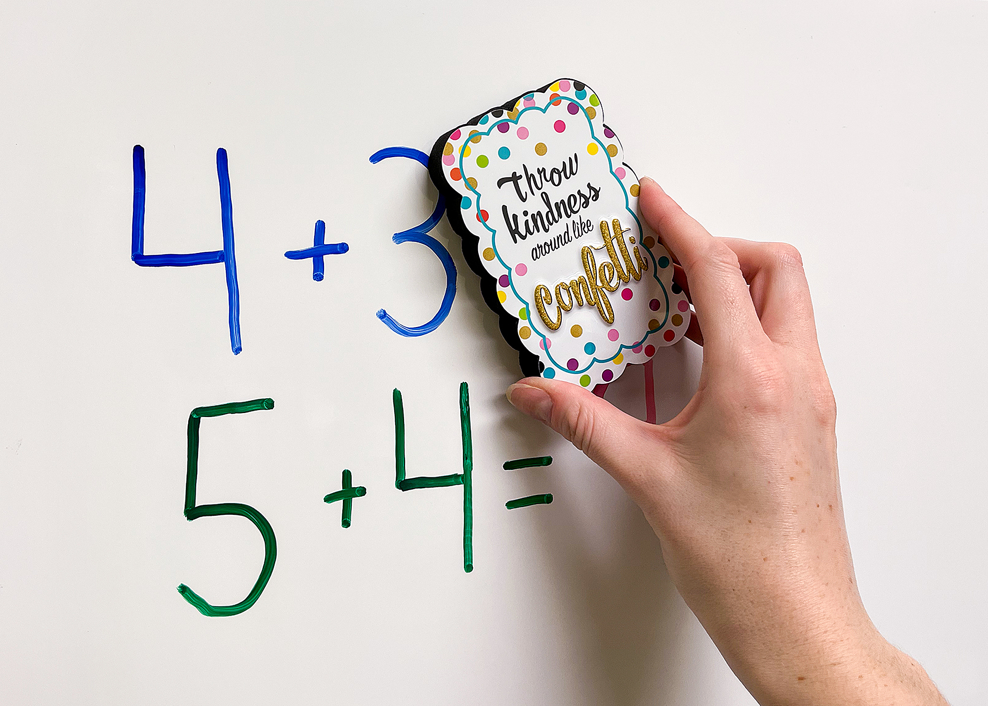 Confetti Magnetic Whiteboard Eraser